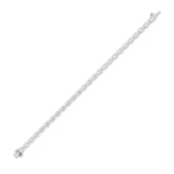 6CTW Pear Shaped Lab Grown Diamond (F/VS) Fancy Line Bracelet in 14K Gold