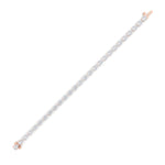 7CTW Pear Shaped Lab Grown Diamond (F/VS) Bracelet in 14K Rose Gold