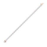 7CTW Pear Shaped Lab Grown Diamond (F/VS) Bracelet in 14K Rose Gold