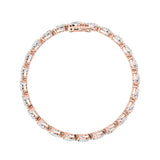 8CTW Pear Shaped Lab Grown Diamond (F/VS) East West Bracelet in 14K Gold