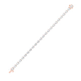 8CTW Pear Shaped Lab Grown Diamond (F/VS) East West Bracelet in 14K Gold
