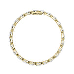 8.5CTW Pear Shaped Lab Grown Diamond (F/VS) Fancy Line Bracelet in 14K Gold