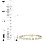 8.5CTW Pear Shaped Lab Grown Diamond (F/VS) Fancy Line Bracelet in 14K Gold