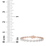 8.5CTW Pear Shaped Lab Grown Diamond (F/VS) Fancy Line Bracelet in 14K Gold