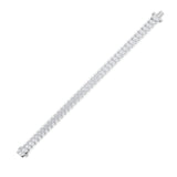 16.5CTW Marquise Shaped Lab Grown Diamond (F/VS) Angled Line Bracelet in 14K Gold