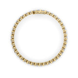 16.5CTW Marquise Shaped Lab Grown Diamond (F/VS) Angled Line Bracelet in 14K Gold