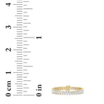 16.5CTW Marquise Shaped Lab Grown Diamond (F/VS) Angled Line Bracelet in 14K Gold