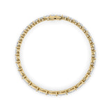 13CTW Marquise Shaped Lab Grown Diamond (F/VS) Fancy Bracelet in 14K Gold