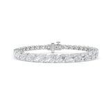 13.5CTW Marquise Shaped Lab Grown Diamond (F/VS) Bracelet in 14K Gold