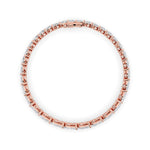 13.5CTW Marquise Shaped Lab Grown Diamond (F/VS) Bracelet in 14K Gold