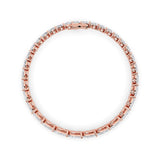 13.5CTW Marquise Shaped Lab Grown Diamond (F/VS) Bracelet in 14K Gold