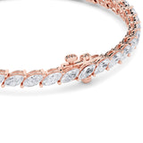 13.5CTW Marquise Shaped Lab Grown Diamond (F/VS) Bracelet in 14K Gold