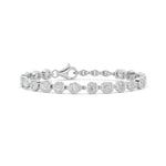 4CTW Mix Shaped Lab Grown Diamond (G/VS) Bracelet in 14K Gold