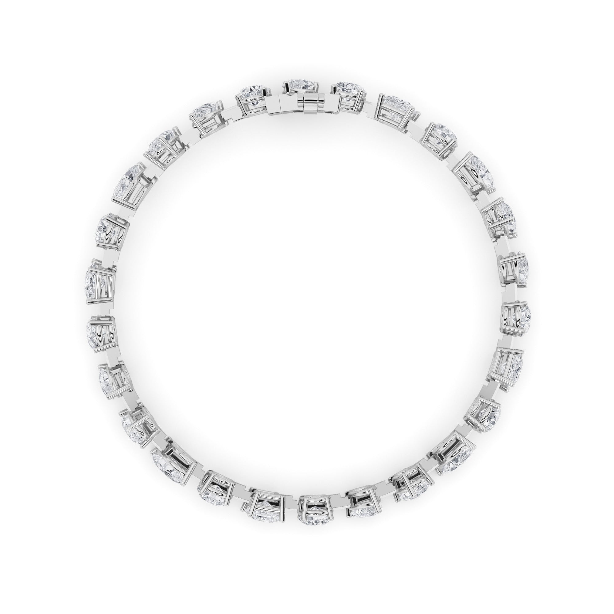 10.25CTW Mix Shaped Lab Grown Diamond (F/VS) Bracelet in 14K Gold