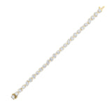 10.5CTW Mix Shaped Lab Grown Diamond (F/VS) North South Bracelet in 14K Gold