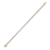 8CTW Mix Shaped Lab Grown Diamond (F/VS) Bracelet in 14K Gold