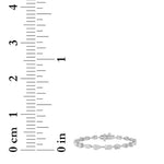 5CTW Mix Shaped Lab Grown Diamond East & West Bracelet in 14K Gold (F/VS)