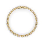 13CTW Round Shaped Lab Grown Diamond (F/VS) Cluster Bracelet in 14K Gold