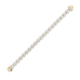 13CTW Round Shaped Lab Grown Diamond (F/VS) Cluster Bracelet in 14K Gold