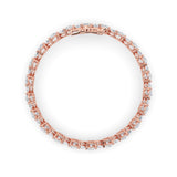 13CTW Round Shaped Lab Grown Diamond (F/VS) Cluster Bracelet in 14K Gold