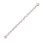 13CTW Round Shaped Lab Grown Diamond (F/VS) Cluster Bracelet in 14K Gold