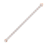 13CTW Round Shaped Lab Grown Diamond (F/VS) Cluster Bracelet in 14K Gold