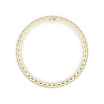 10CTW Round Shaped Lab Grown Diamond (F/VS) Bracelet in 14K Gold