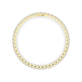 10CTW Round Shaped Lab Grown Diamond (F/VS) Bracelet in 14K Gold
