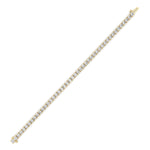 10CTW Round Shaped Lab Grown Diamond (F/VS) Bracelet in 14K Gold