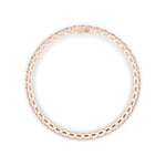 10CTW Round Shaped Lab Grown Diamond (F/VS) Bracelet in 14K Gold