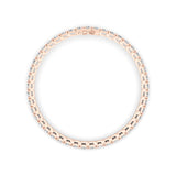 10CTW Round Shaped Lab Grown Diamond (F/VS) Bracelet in 14K Gold