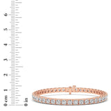10CTW Round Shaped Lab Grown Diamond (F/VS) Bracelet in 14K Gold