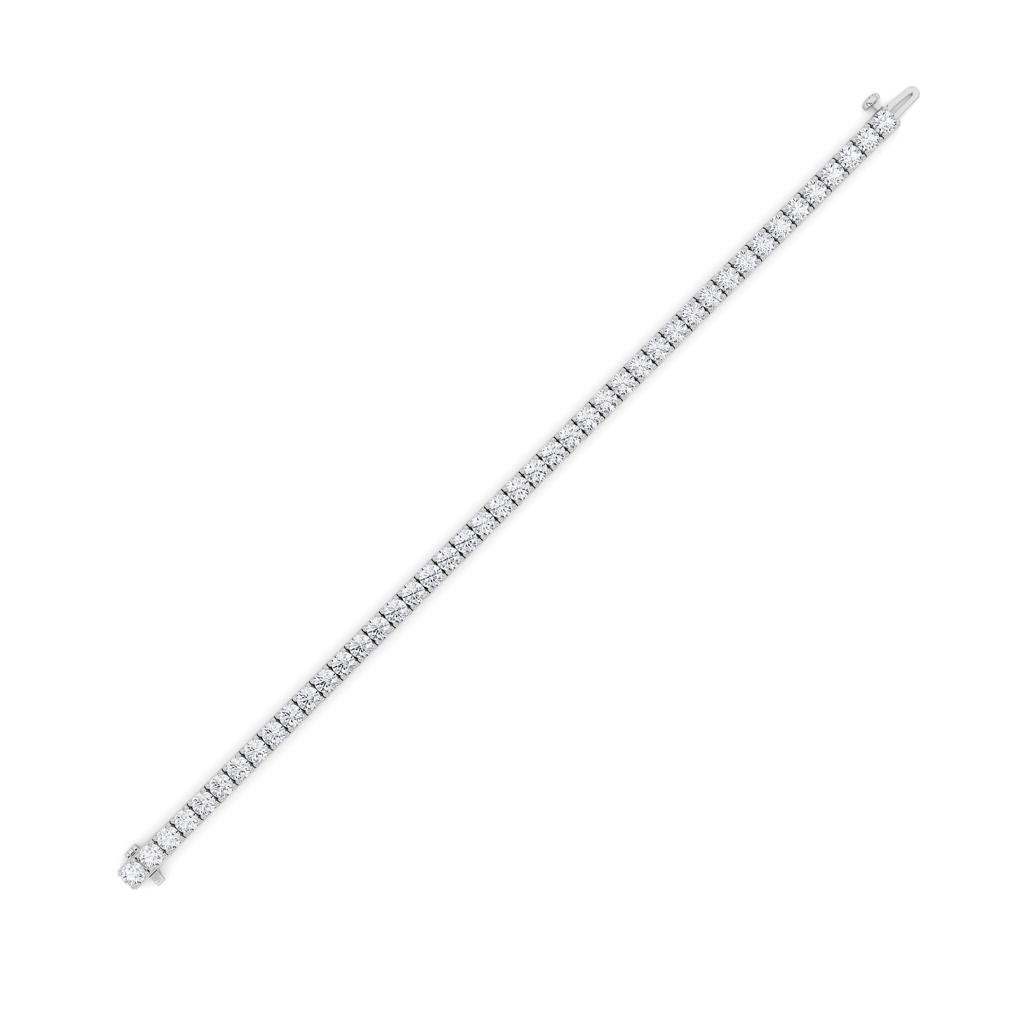 10.25CTW Round Shaped Lab Grown Diamond (F/VS) Bracelet in 14K Gold
