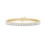 10.25CTW Round Shaped Lab Grown Diamond (F/VS) Bracelet in 14K Gold