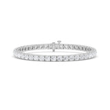 8CTW Round Shaped Lab Grown Diamond (F/VS) Bracelet in 14K Gold