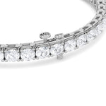 8CTW Round Shaped Lab Grown Diamond (F/VS) Bracelet in 14K Gold