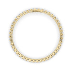 8CTW Round Shaped Lab Grown Diamond (F/VS) Bracelet in 14K Gold