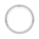 9CTW Round Shaped Lab Grown Diamond (F/VS) Bracelet in 14K Gold