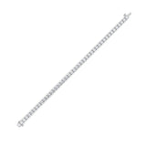 9CTW Round Shaped Lab Grown Diamond (F/VS) Bracelet in 14K Gold
