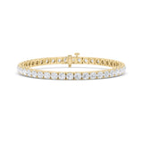 9CTW Round Shaped Lab Grown Diamond (F/VS) Bracelet in 14K Gold
