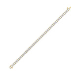 9CTW Round Shaped Lab Grown Diamond (F/VS) Bracelet in 14K Gold