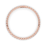 9CTW Round Shaped Lab Grown Diamond (F/VS) Bracelet in 14K Gold