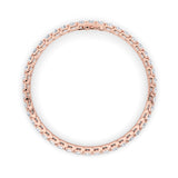 9CTW Round Shaped Lab Grown Diamond (F/VS) Bracelet in 14K Gold