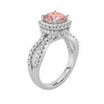 2CTW Elongated Cushion Shaped Lab Grown Diamond (F/VS) Ring in 14K Gold