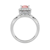 2CTW Elongated Cushion Shaped Lab Grown Diamond (F/VS) Ring in 14K Gold