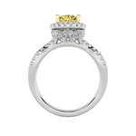 2.25CTW Elongated Cushion Shaped Lab Grown Diamond (F/VS) Ring in 14K Gold