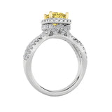 2.25CTW Elongated Cushion Shaped Lab Grown Diamond (F/VS) Ring in 14K Gold