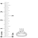 2.5CTW Elongated Cushion Shaped Lab Grown Diamond (G/VS) Accented Engagement Ring in 14K Gold