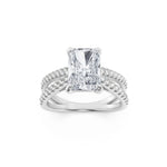 2CTW Radiant Shaped Lab Grown Diamond (F/VS) Engagement Ring in 14K Gold