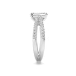 2CTW Radiant Shaped Lab Grown Diamond (F/VS) Engagement Ring in 14K Gold